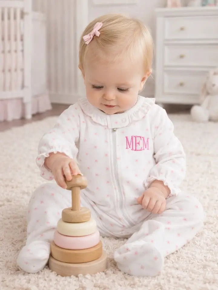 PINK FLOWER ONESIE PAJAMA (PRE ORDER)