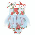 ROSE GINGHAM TUTU ROMPER (PRE ORDER)