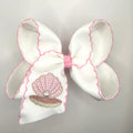 PEARL SEASHELL MOOONSTITCH HAIR BOW