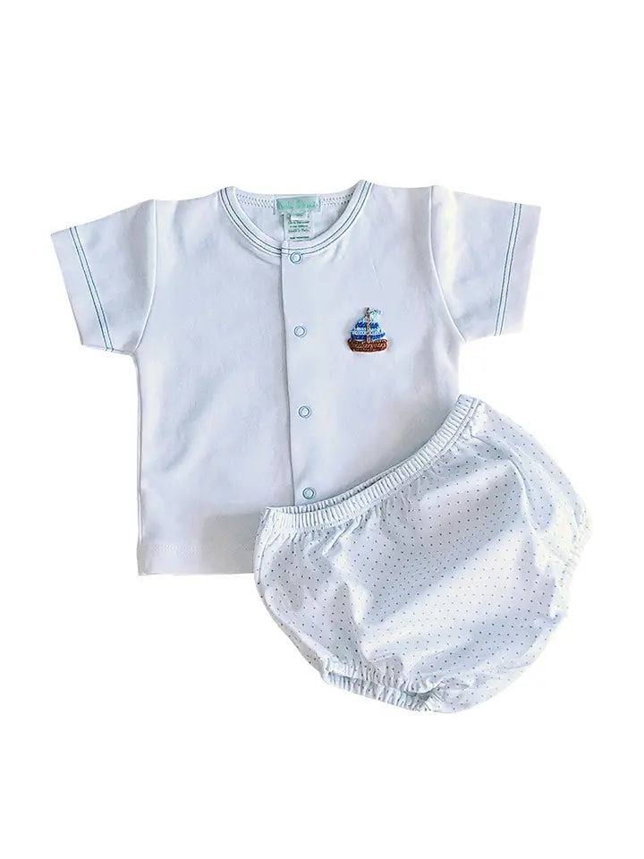 SAILBOAT DIAPER SET