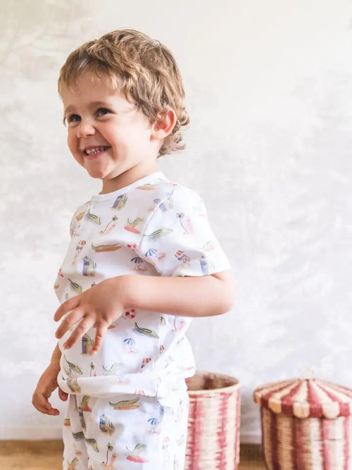 ALLIGATOR PAJAMA SHORT SET