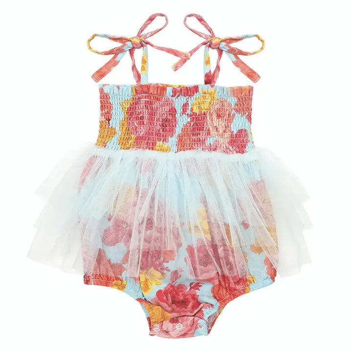 ROSE FLORAL TUTU ROMPER (PRE ORDER)