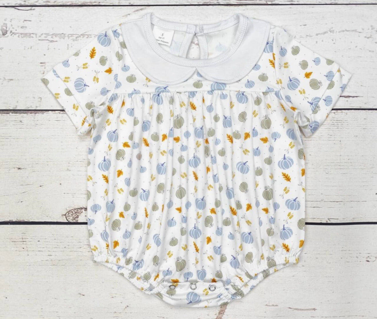 BABY PUMPKIN PRINT FALL BUBBLE