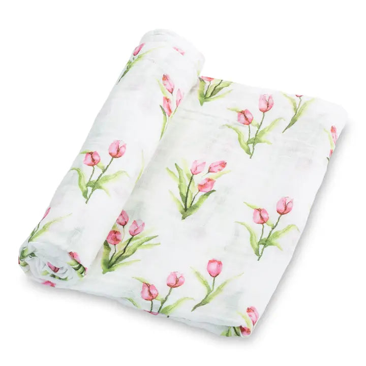 TULIP GARDEN SWADDLE BLANKET