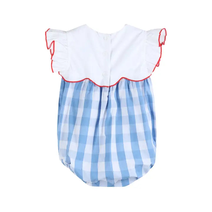 RED, WHITE & BLUE ROMPER (PRE ORDER- JUNE)