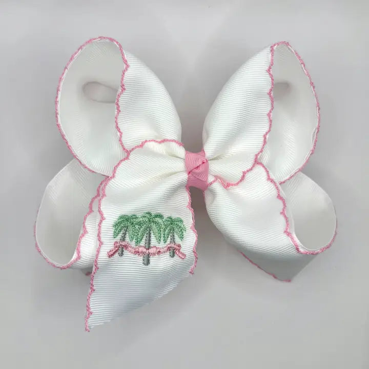 PALM BEACH MOONSTITCH HAIR BOW