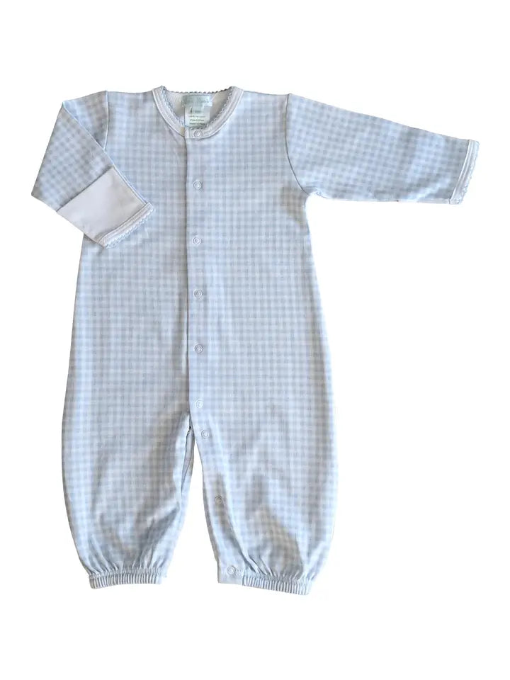 BLUE CHECK ONESIE PAJAMA (PRE ORDER)