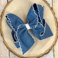 DENIM HAIR BOW