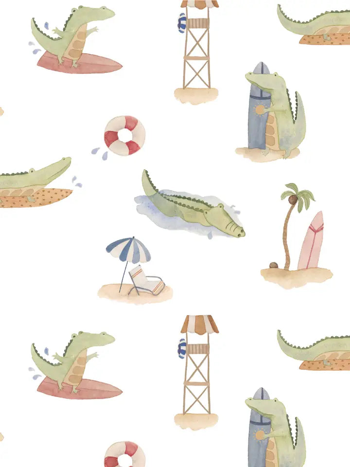 ALLIGATOR PAJAMA SHORT SET