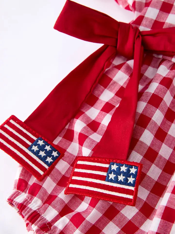 RED PLAID FLAG BUBBLE (PRE ORDER-JUNE)