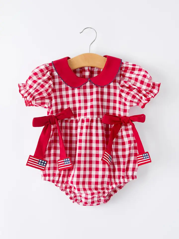 RED PLAID FLAG BUBBLE (PRE ORDER-JUNE)