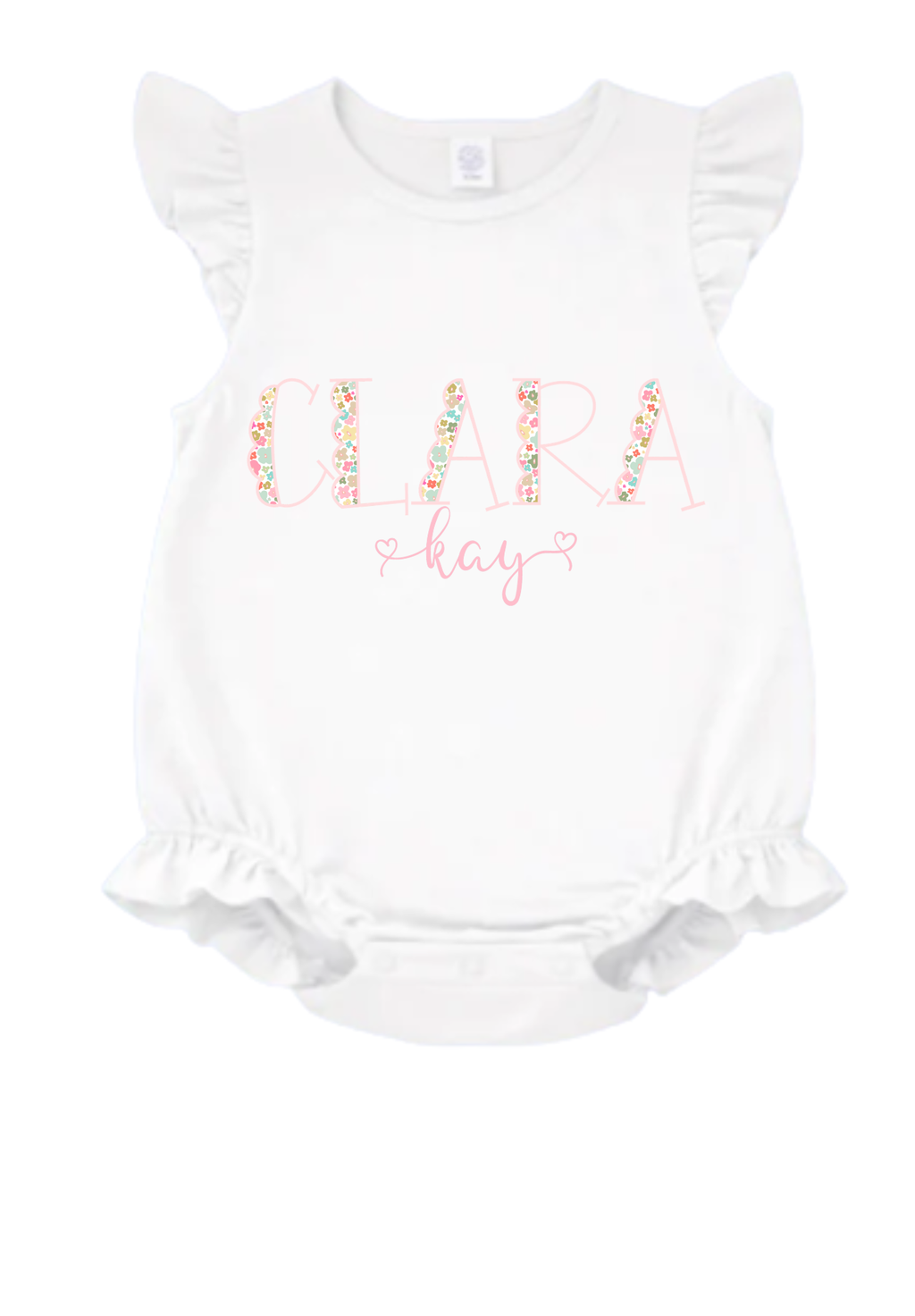 FLORAL NAME W/ BOW