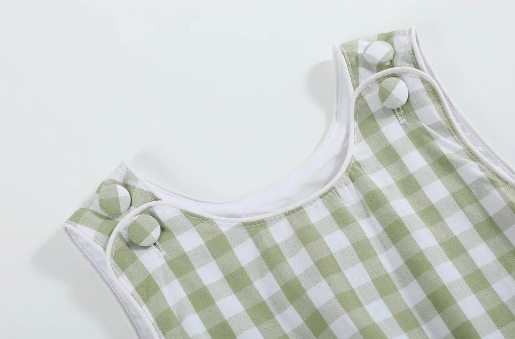 GREEN GINGHAM BUBBLE