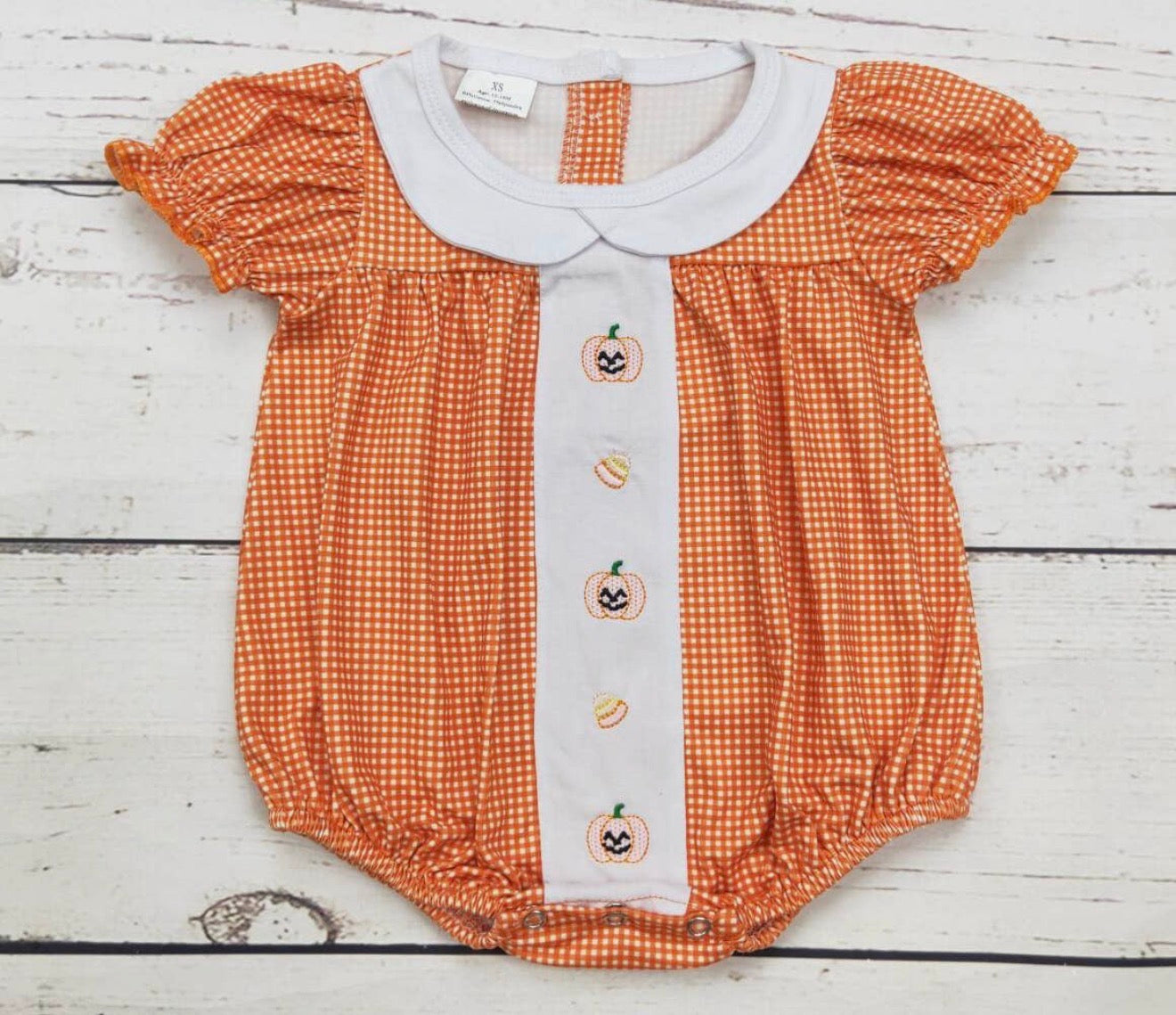 PUMPKIN APPLIQUÉ HALLOWEEN BUBBLE