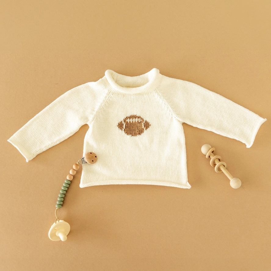 ROLL NECK SWEATER - FOOTBALL (PRE ORDER)