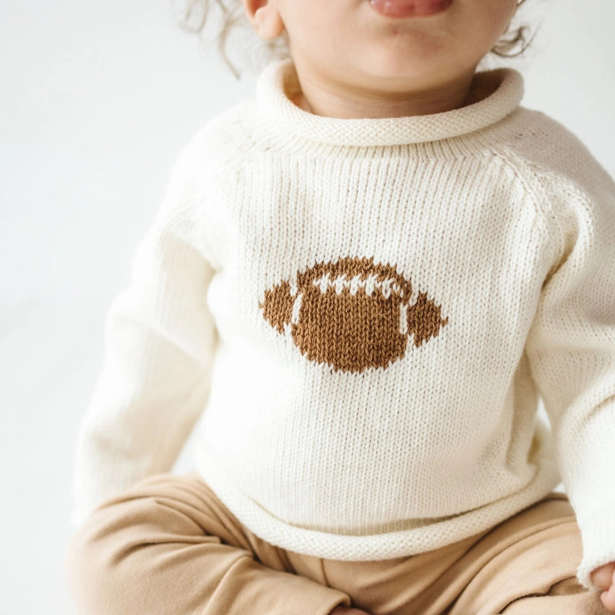 ROLL NECK SWEATER - FOOTBALL (PRE ORDER)