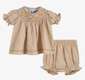 PINSTRIPE PUMPKIN BLOOMER SET