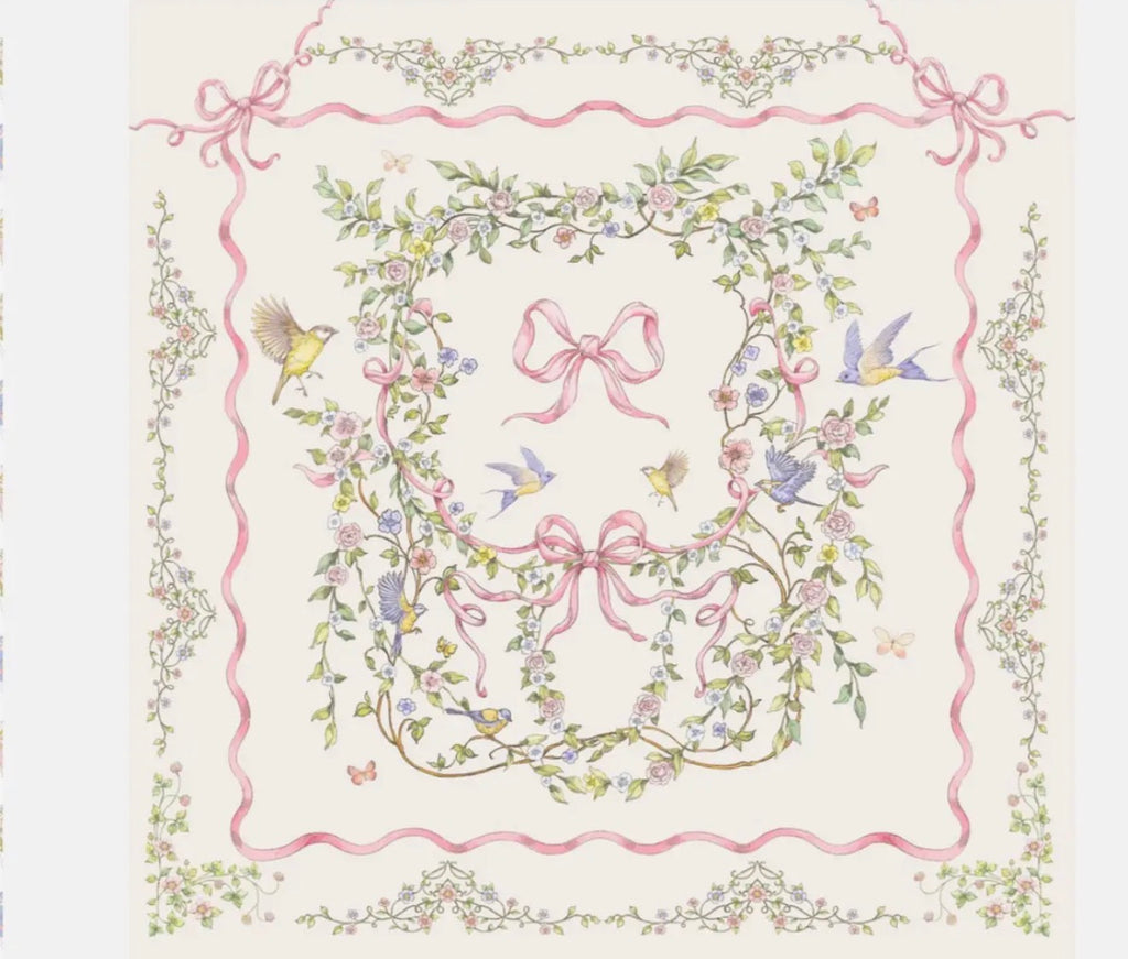 ROSE RIBBON GARDEN BLANKET