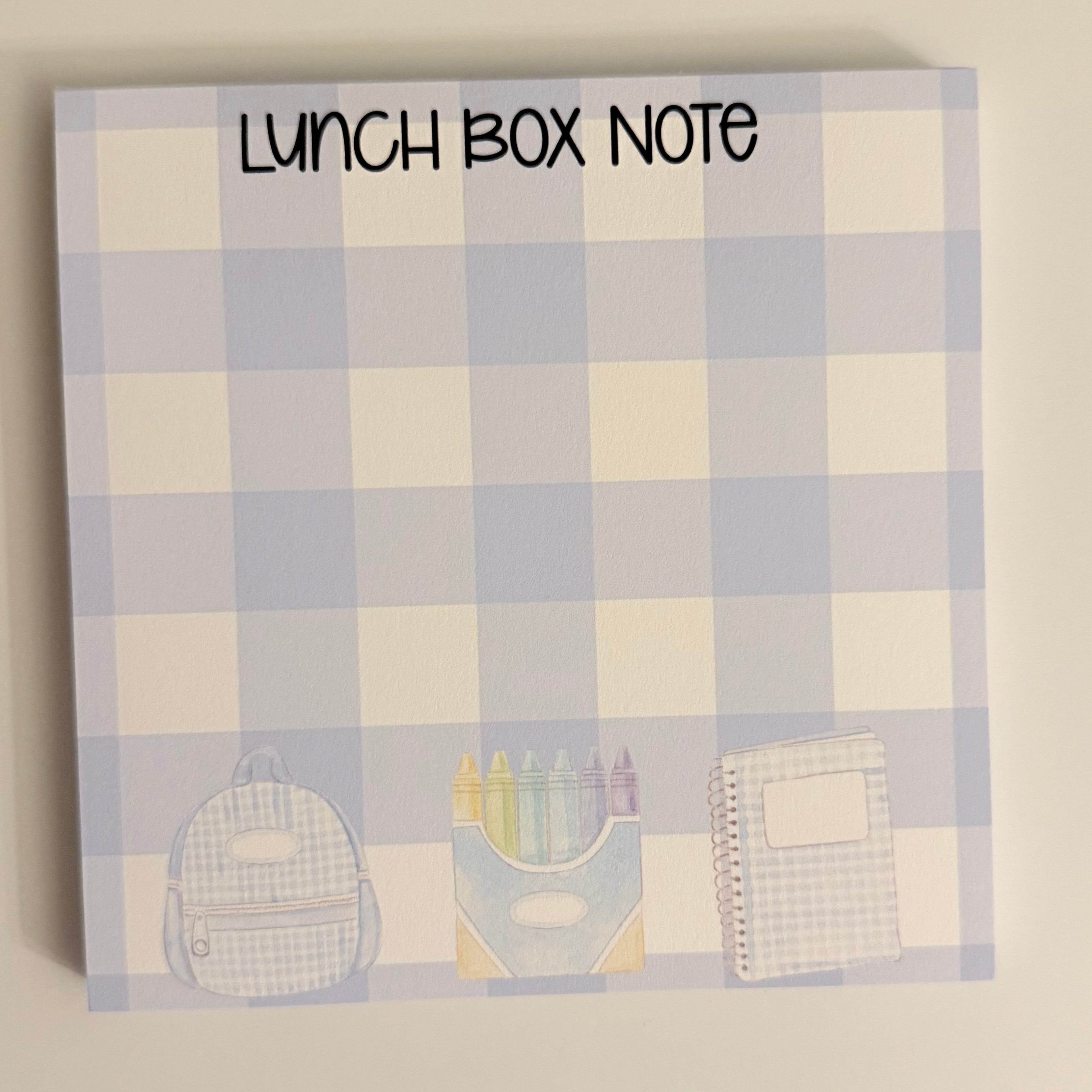 BOY LUNCH BOX NOTES
