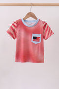 RED STRIPE T SHIRT