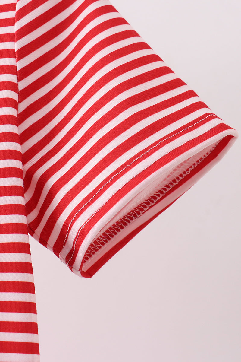 RED STRIPE T SHIRT
