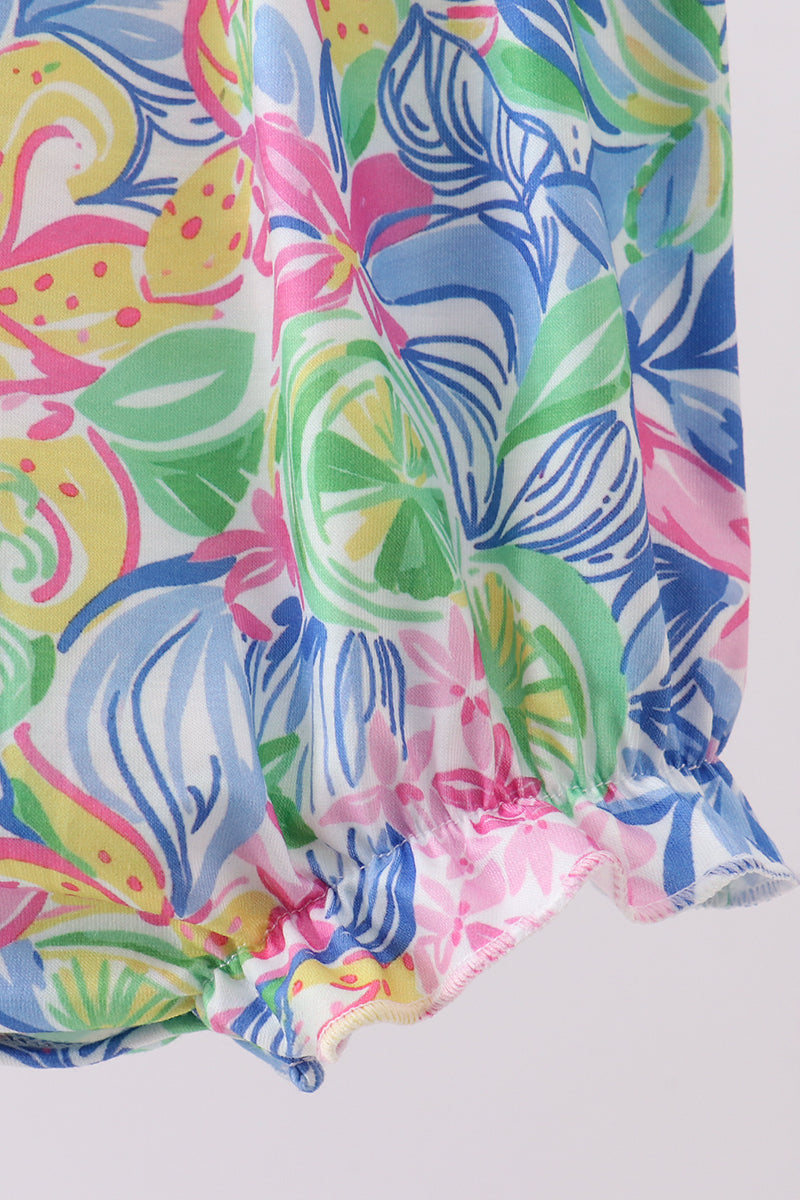 TROPICAL FLORAL RUFFLE BUBBLE