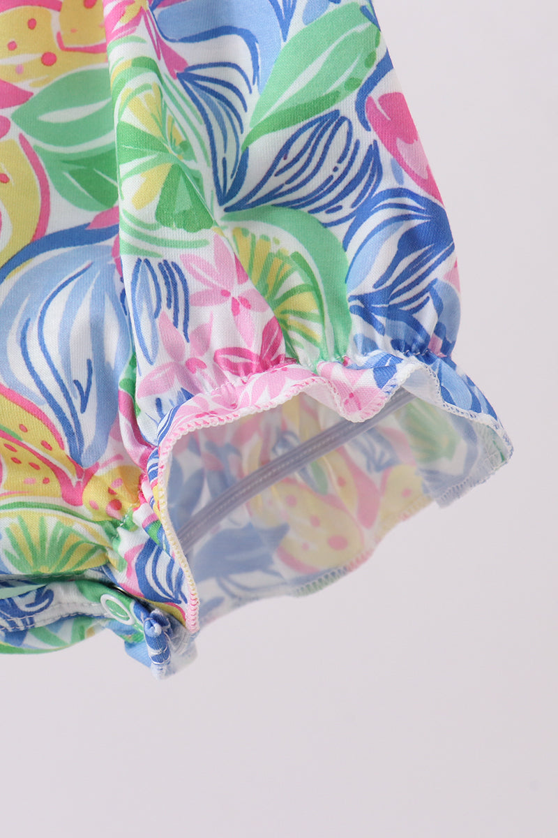 TROPICAL FLORAL RUFFLE BUBBLE