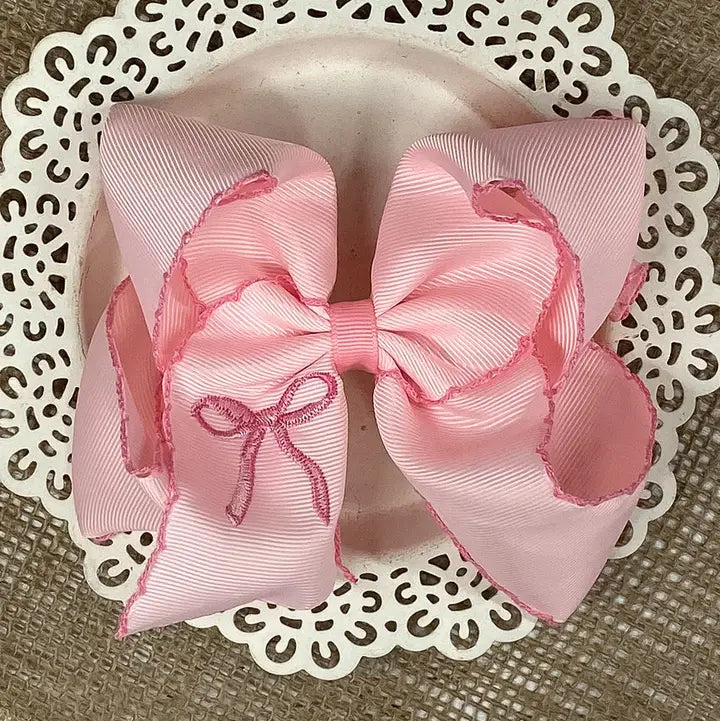 PINK COQUETTE HAIR BOW
