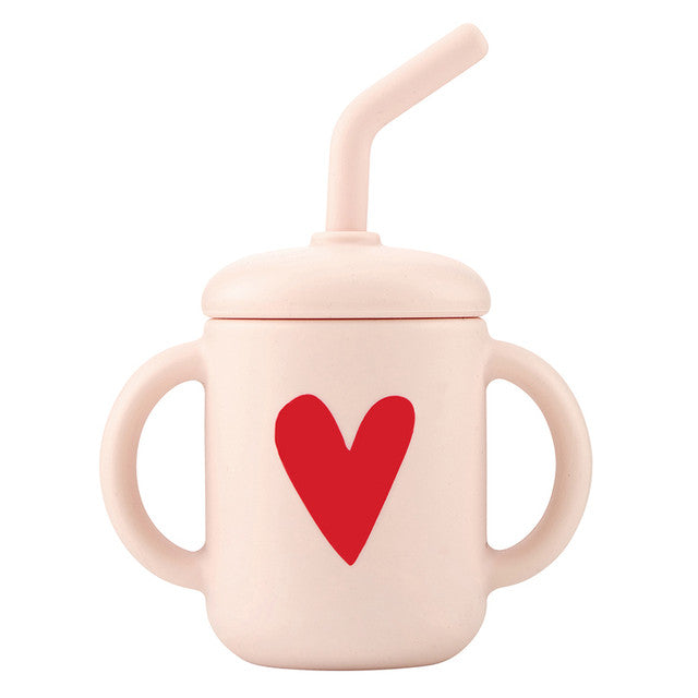 HEART SILICONE SIPPY CUP