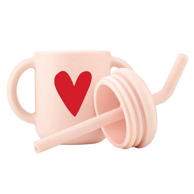 HEART SILICONE SIPPY CUP