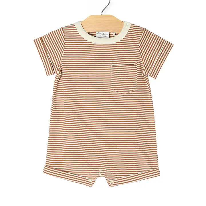 TOFFEE STRIPE ROMPER