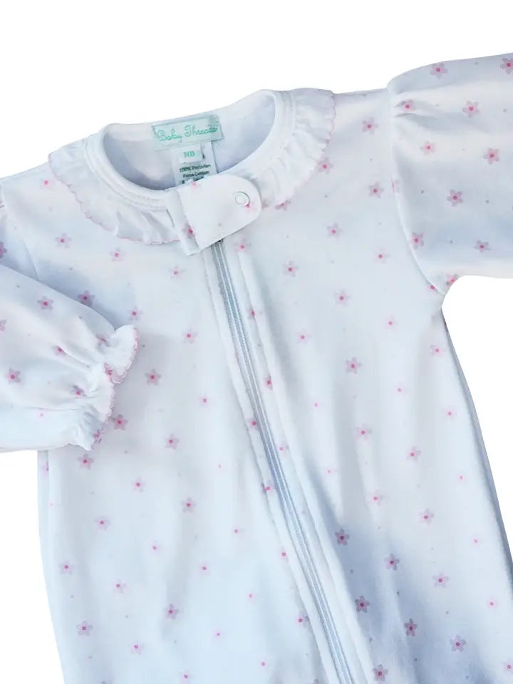 PINK FLOWER ONESIE PAJAMA (PRE ORDER)