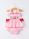 PINK PLAID JULY 4TH ROMPER (PRE ORDER-JUNE)