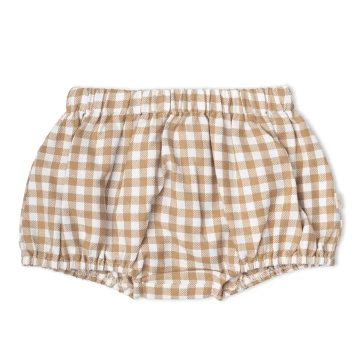 OAT GINGHAM PETER PAN COLLAR DRESS WITH BLOOMERS (PRE ORDER - FALL)