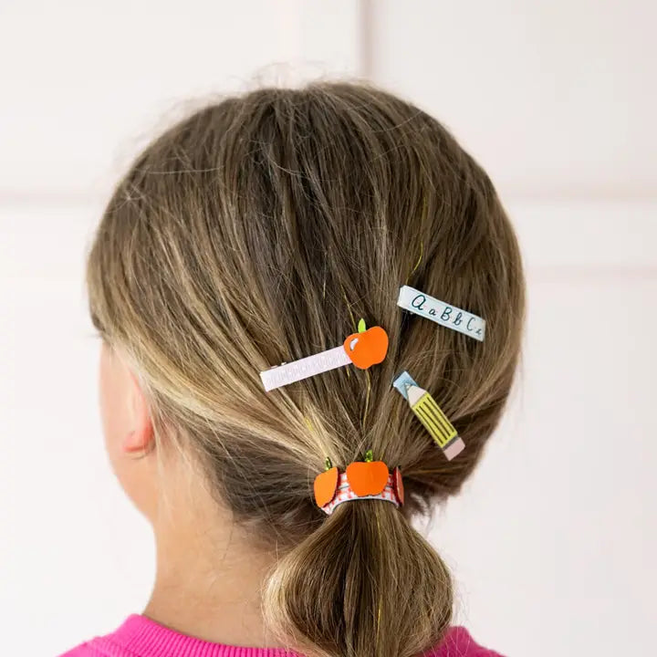 SMARTY PANTS ABC HAIR BAR CLIP SET