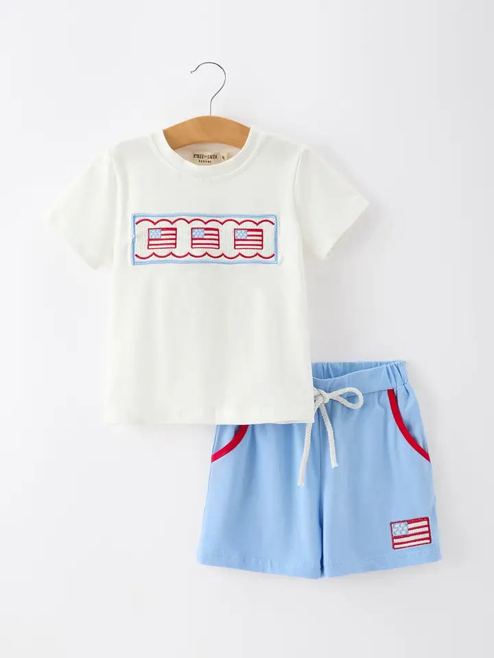 BOY SHORT SET JULY 4TH (PRE ORDER-JUNE)