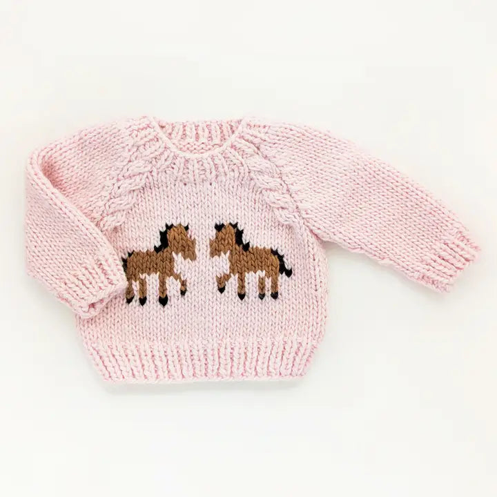 PONY SWEATER - PINK