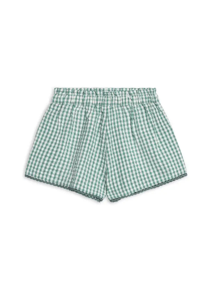 PATTY SEERSUCKER SCALLOPED TRIM SHORTS (PRE ORDER)