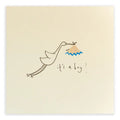 BABY BOY STORK GREETING CARD