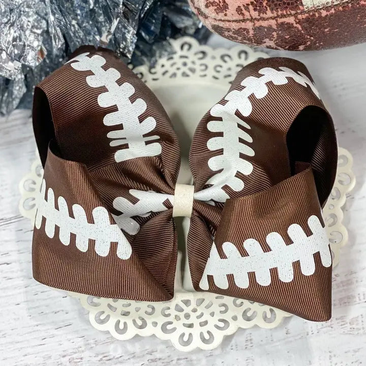 FOOTBALL HAIR BOW