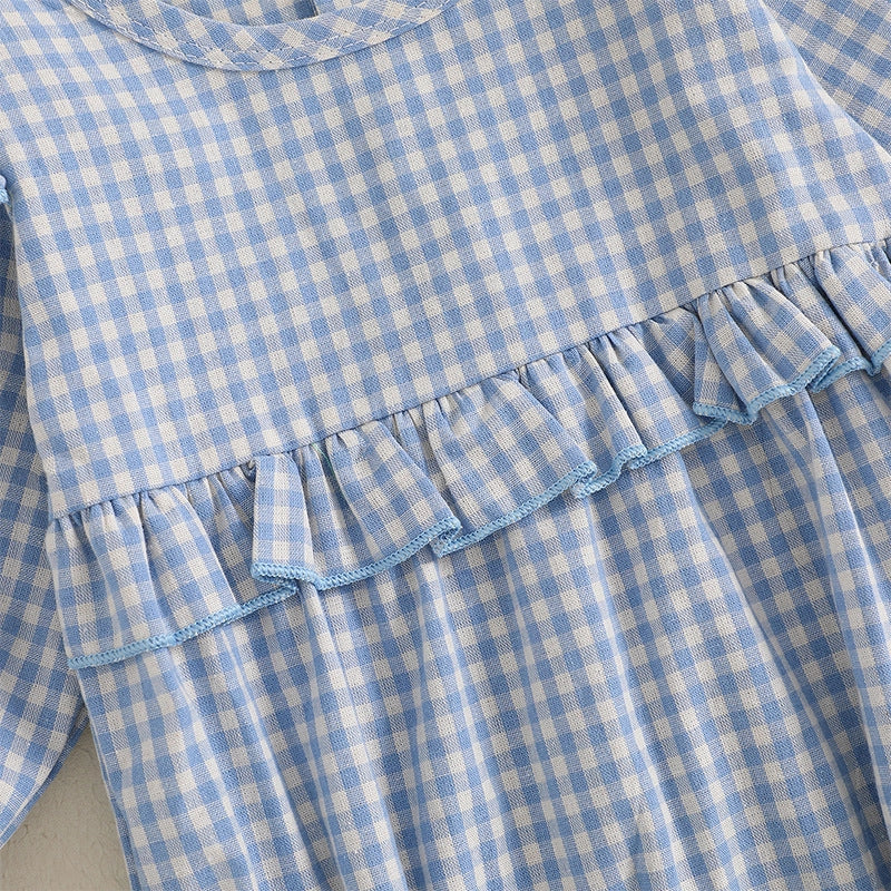 GINGHAM BUBBLE W HEADBAND